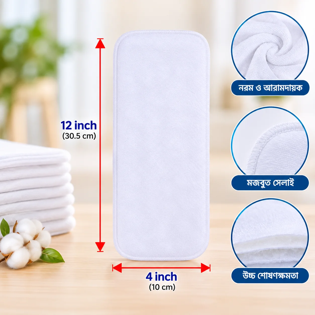 Washable diaper pad 1pc 2