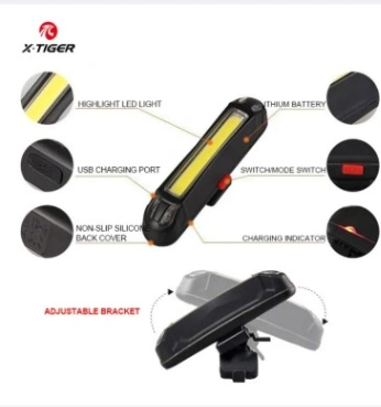 Bicycle Tail Light Ultra Bright Bike Light USB Rechargeable LED Bicycle Rear Light 3