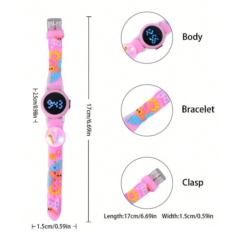 Cartoon Style Led Digital Watch For Kids 3