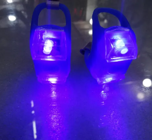 Bicycle MTB LED Frog Head Front Lamp Warning Rear Flash Light 2Pcs Cycle Accessories Cycle Accessories 1