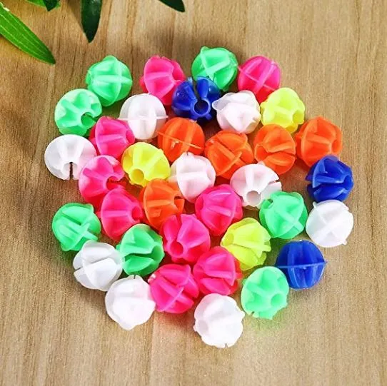 Bicycle Wheel Spoke Beads Luminous Plastic Clip Spoke Bead Bicycle Beads Wire Beads Decorations Mix Color 1