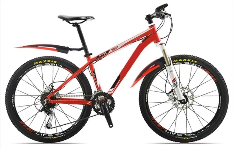 Bicycle Mudguard Downhill Type Red Colour Bicycle Accessories 3pcs 2
