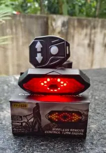 Smart Bike Turn Signal Light, USB Rechargeable LED Tail Light with Wireless Remote Control, Built-in Speaker, 5 Modes, Brake Detection for Night Cycling Safety 3