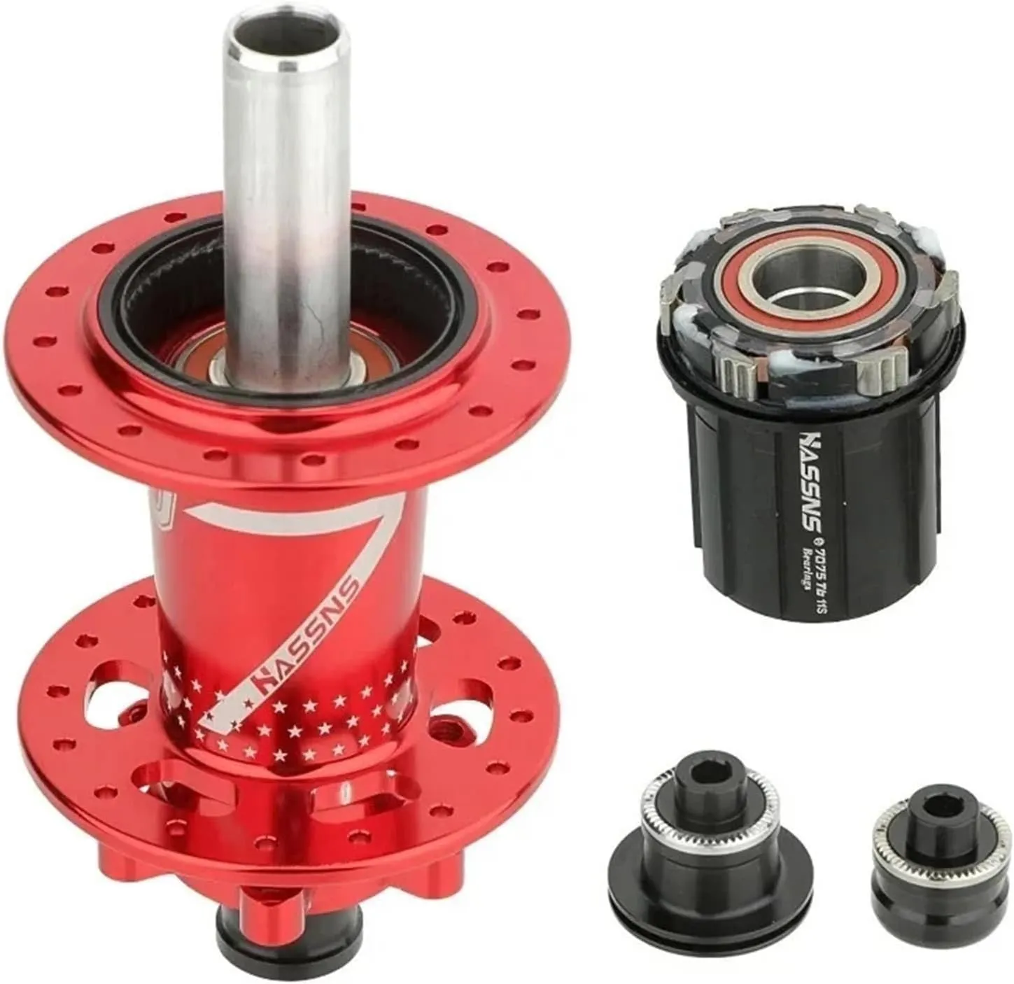 HASSNS PRO7 MTB Hub 7 8 9 10 11 12 Speed 6 Pawl Hubs 24 32 Holes Bearing Noisy Cube Freehub HG XD MS Quick Release Bolt Hub MS Colorful 24H 2