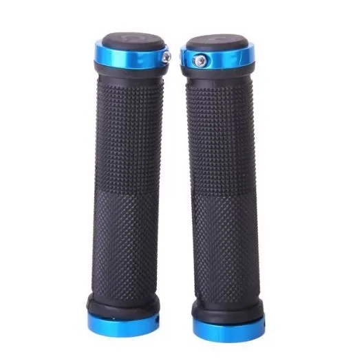 1 Pair Handlebar Grips Bicycle Road Mountain Bike Handle Double Lock on Aluminium Alloy Bike Handlebar Hand Cover 1