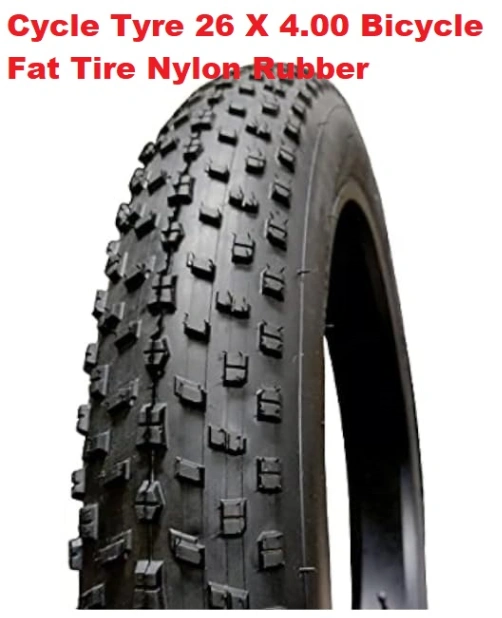 Fat Bike Cycle Tyre 26 X 4.00 Bicycle Tire Nylon Rubber MTB Mountain Bikes 1pc 2