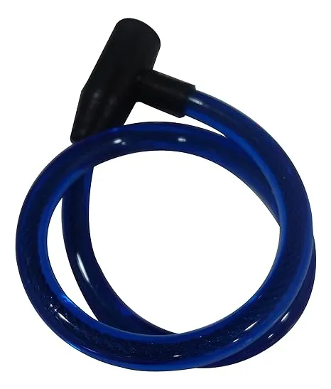 Heavy Duty Helmet Lock Anti Theft Multipurpose Steel Cable Safety Lock with 2 Keys for Bike Bicycle Cycle 1