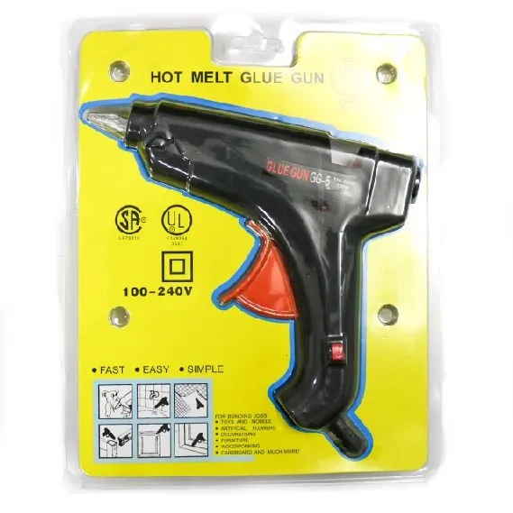 Glue Gun With 5 Glue Stick Combo Pack 100W Hot Melt 100 Watt Glue Gun For Diy Art Crafts Joint Repair Soldering Iron 1