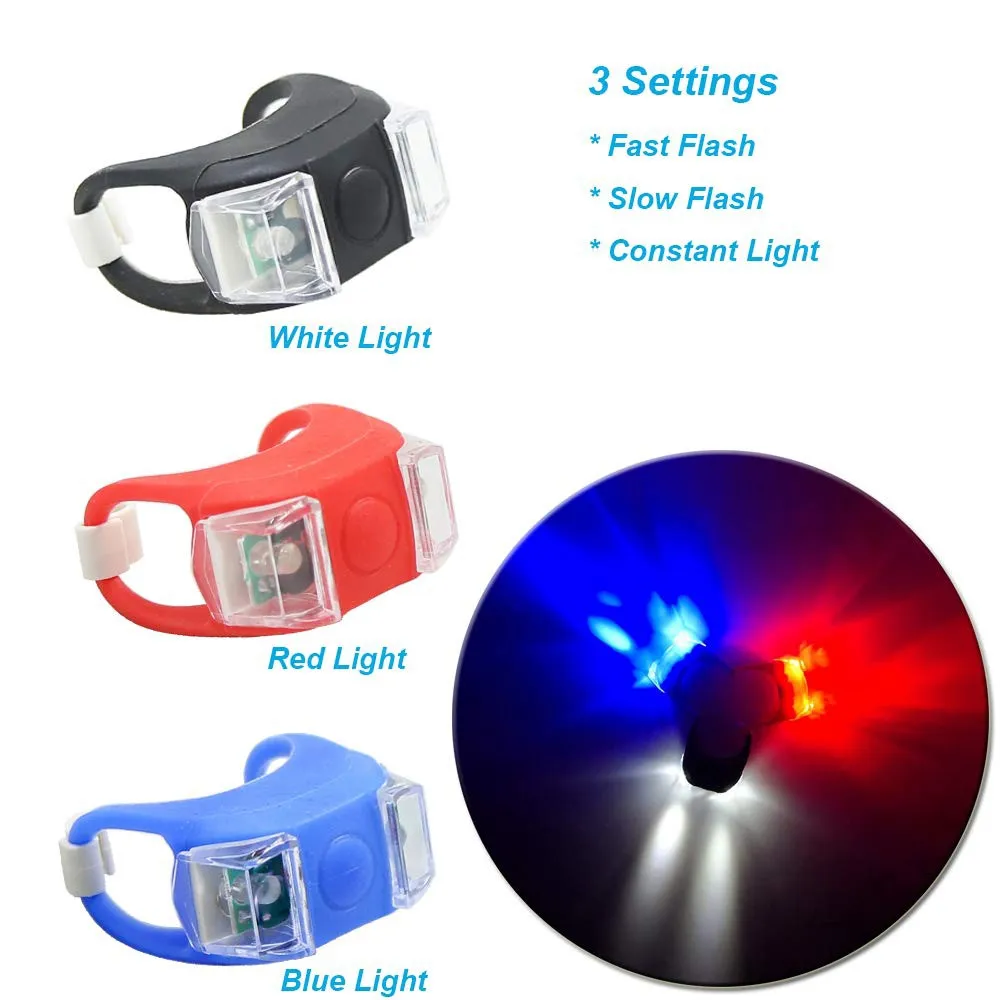Bicycle Safety Light Cycling Bike MTB lampu Lajak 3 Mode 2pc Frog Strobe Tail Rear Light Warning Light Lampu Basikal 2