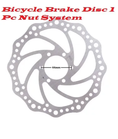 Bicycle Brake Disc 1 Pc Nut System 1