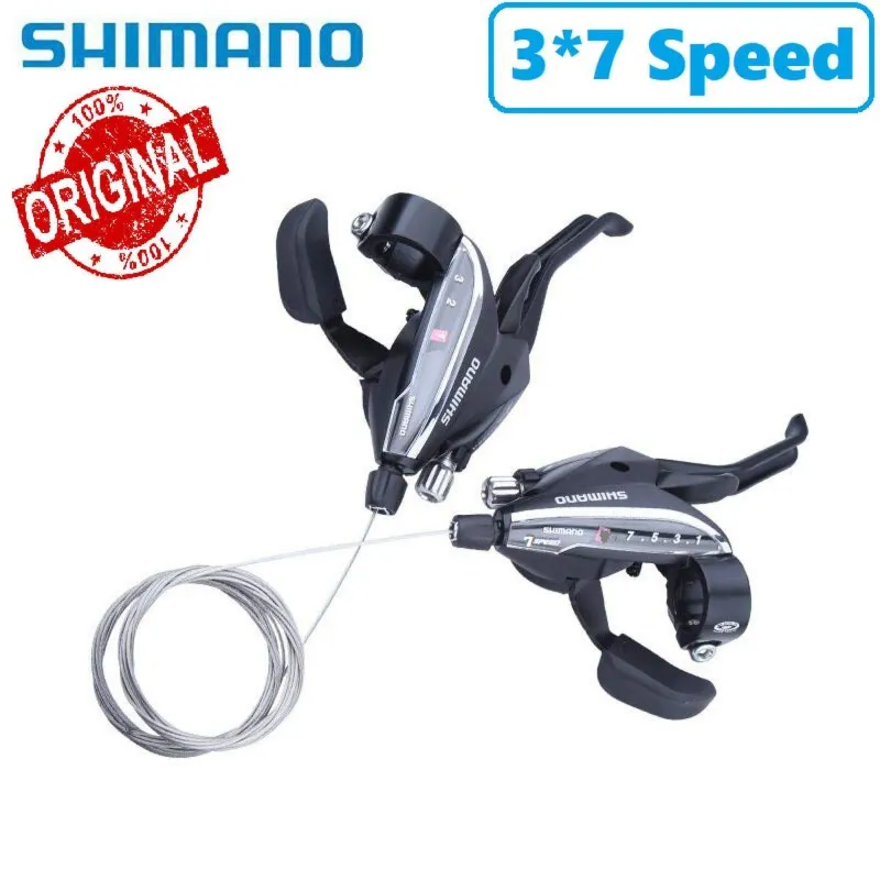2 Pcs (3×7) Speed Shift Lever & Brake Lever Conjoined DIP 21-Speed MTB Mountain Bike Shifter ST EF500 EF51 1