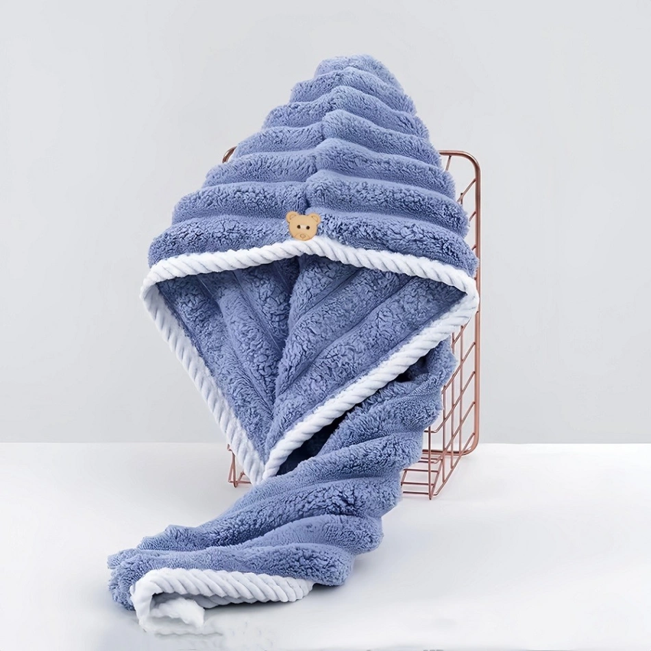 Super Absorbent, Quick Drying Hair Towel, Microfiber Hair Dry Cap good quality 3