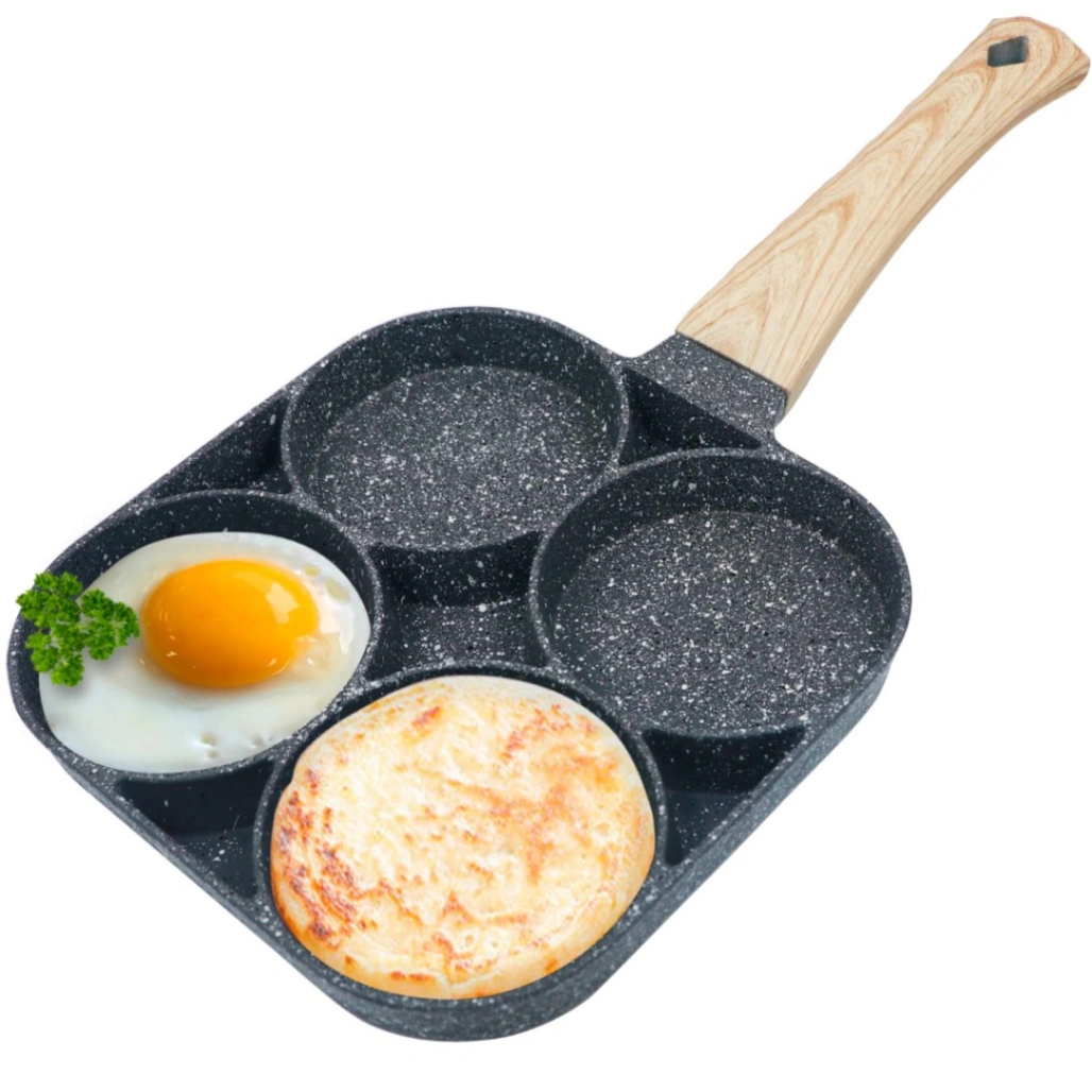 4-in-1 Nonstick Pan, Cooking Fry Pan for Breakfast Breakfast Frying Pan, Nonstick Egg Frying Pan, 1