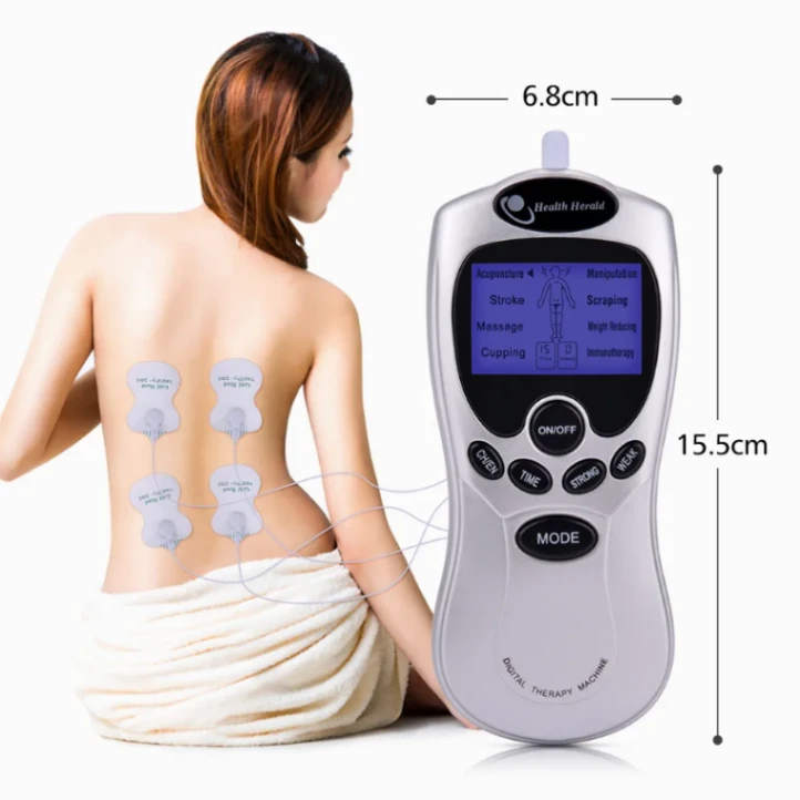 Digital Therapy Machine 4 Pad Therapy Machine Massager Back Pain Relief Slimming Body Acupuncture Pulse Stimulator Massage Body Massager 1