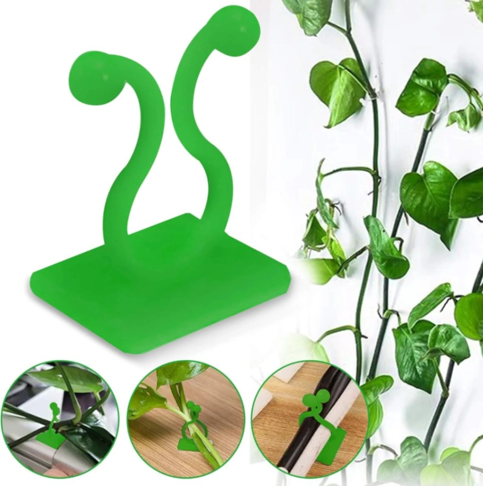10 Pcs Plant Climbing Wall Clips, Self-Adhesive Vine Plant Climbing Fixing Clip Hook 1