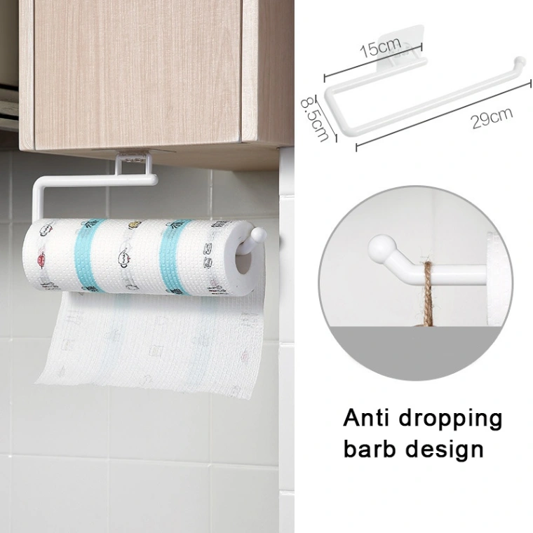 Paper Roll Holder Towel Rack Hanging Shelf Bathroom Storage Toilet Rack Home Kitchen Tissue Accessory 1Pcs 1
