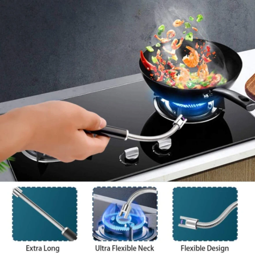 Rechargeable USB Electric Lighter for Candle, Camping, BBQ Arc Plasma USB Rechargeable Lighter 1