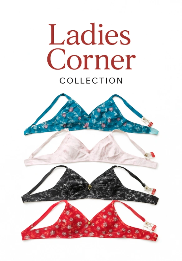 4 Piece Stylish Printed stretchable bra for Women / Multi Colour / Ladies Bra / Cotton Bra for Girls / Bra for Women 1