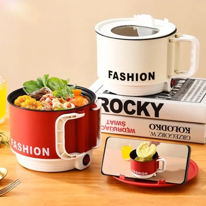 Electric Multi Functional Cooker, Mini Rice CookerFashion Electric Cooking Pot (1.6L), 1