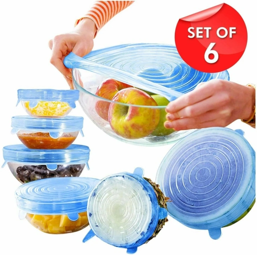6pcs Silicon (Small) Food Cover Set 1