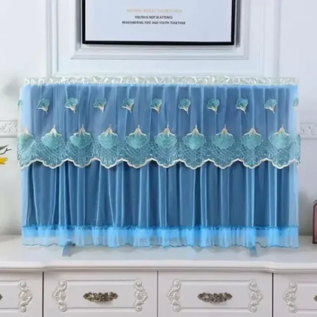 32 Inch TV dust cover, Dustproof Lace Cloth Fabric TV dust cover 1