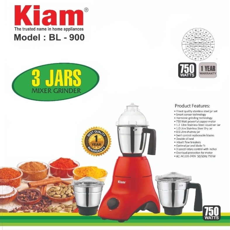 Kiam BL 900 Mixer Grinder 1