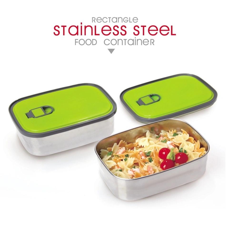 350ml Rectangle Stainless Steel Food Container/Lunch Box 1 pcs 1
