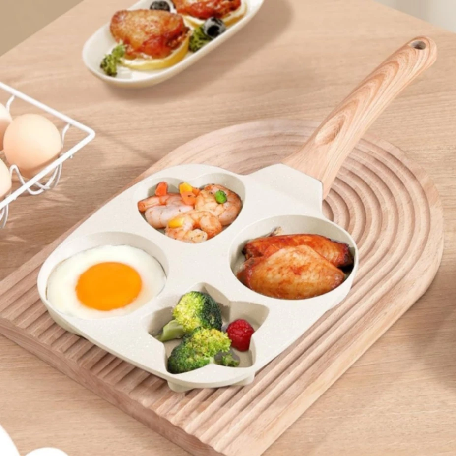 Breakfast Frying Pan, Nonstick Egg Frying Pan, 4-in-1 Nonstick Pan, Cooking Fry Pan for Breakfast 2