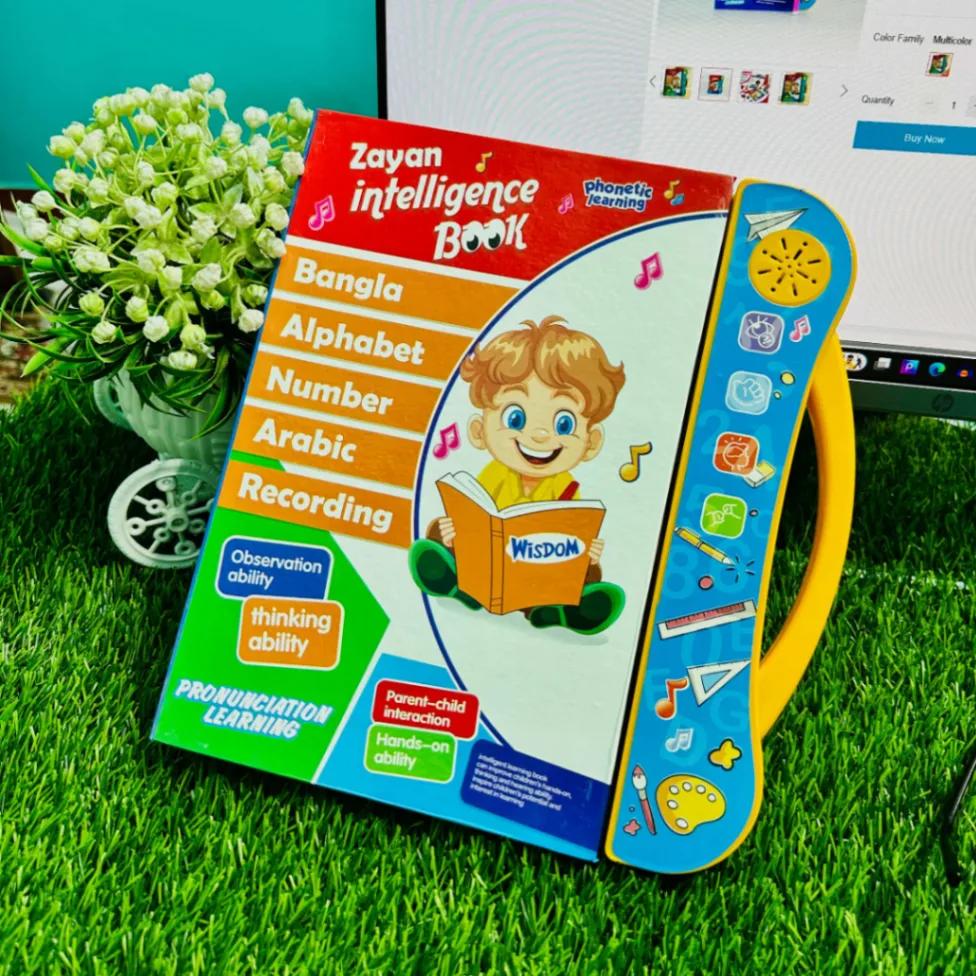 Rechargeable Intelligence baby Book for Kids, Interesting Preschool Learning Book Bangla Version 3