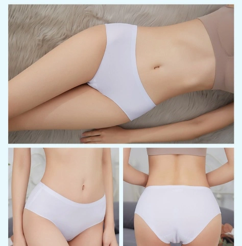 Ice silk comfortable long time useable panty underwear for women Imported MADE IN CHINA - One Piece 4