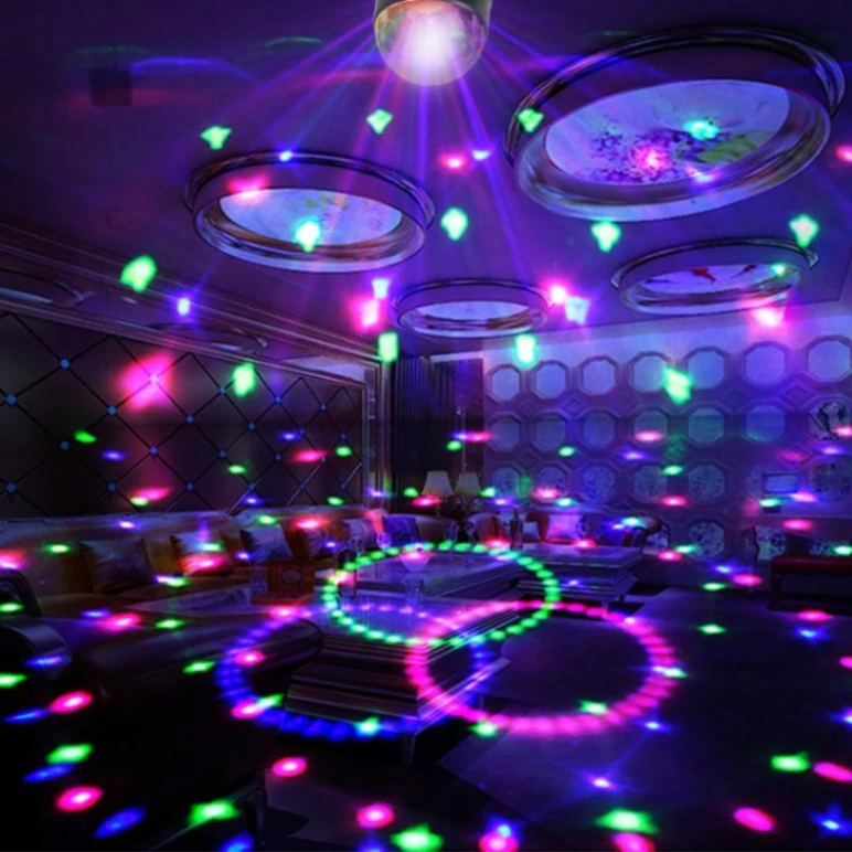 LED DJ Disco Moving Bulb Light Multi-Color 5