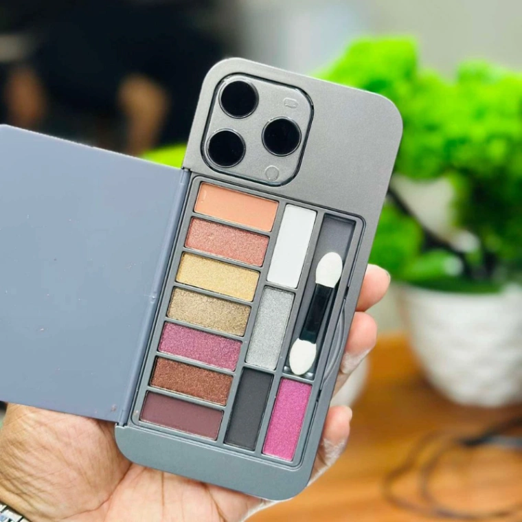 iphone Shaped Eyeshadow Palette with Mirror Back 4
