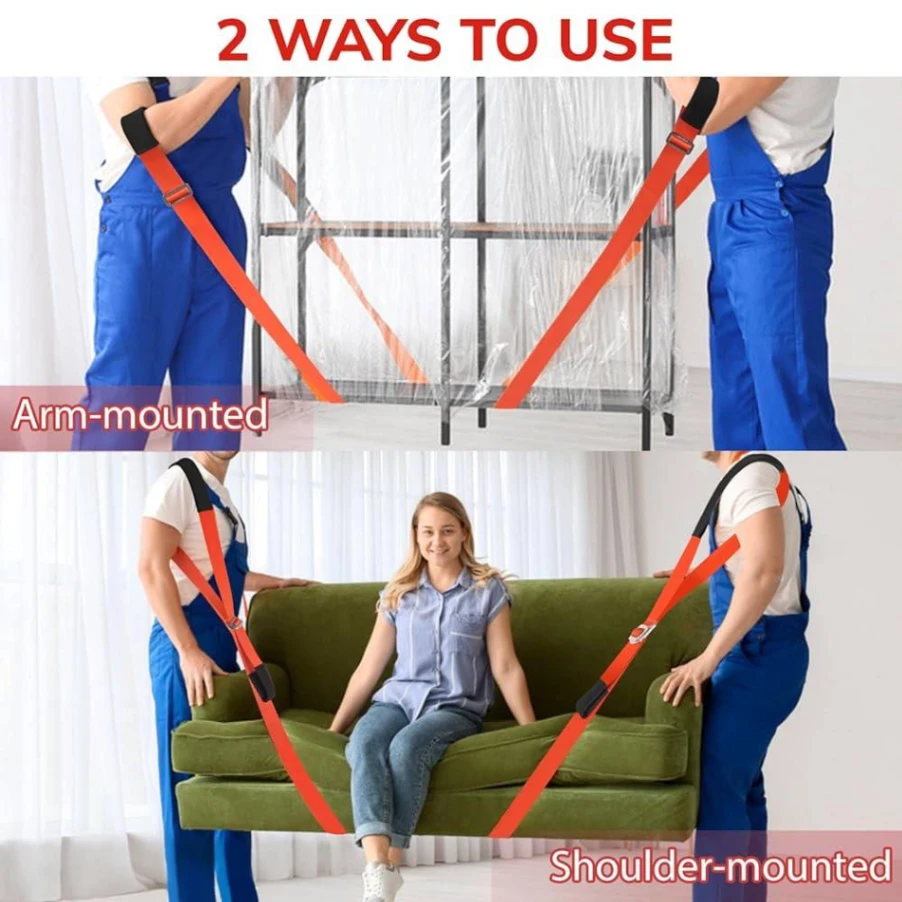 Furniture Moving Straps, Multifunctional High Density Moving Belts, for Carrying Furniture, Appliances, Bulky Objects, etc. 4