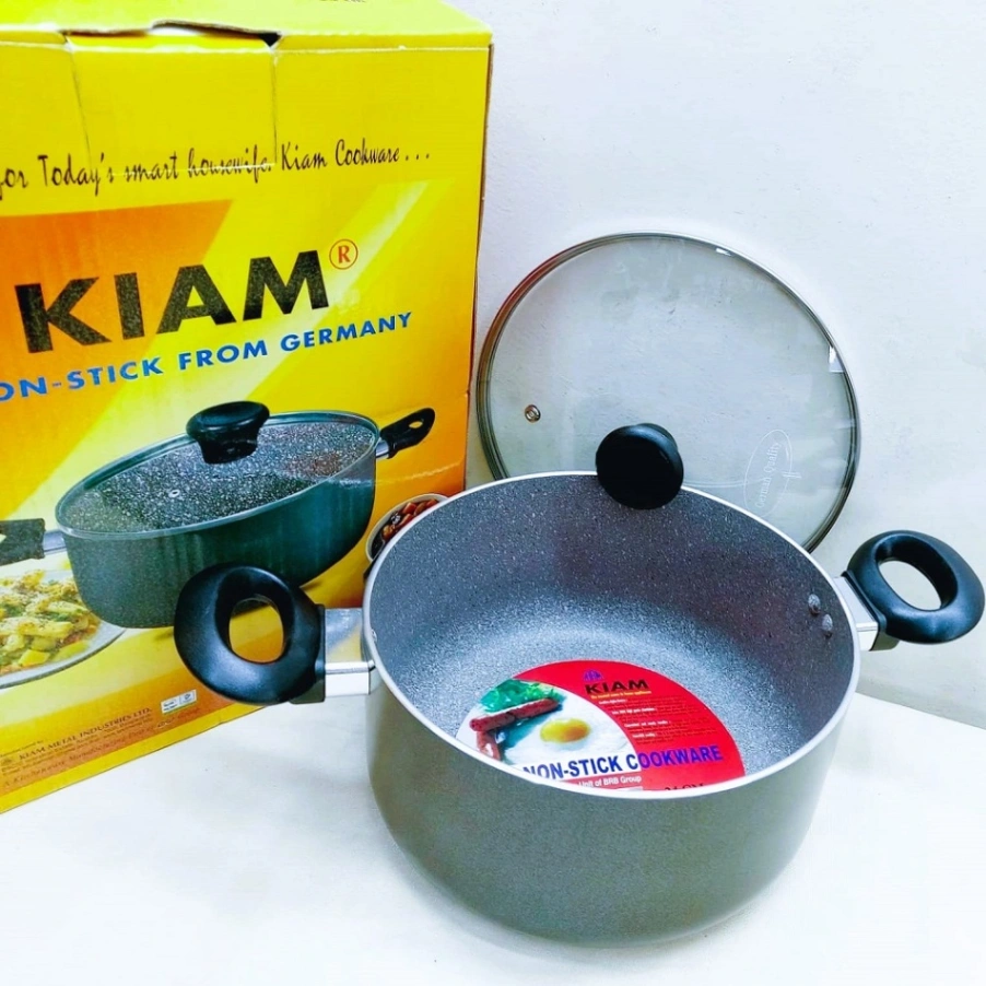 Kiam Non-Stick Casserole 24cm With Glass Lid 2