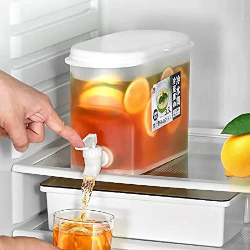 Juice Jar 3.5L, Juice Container Dispenser with Tap 5