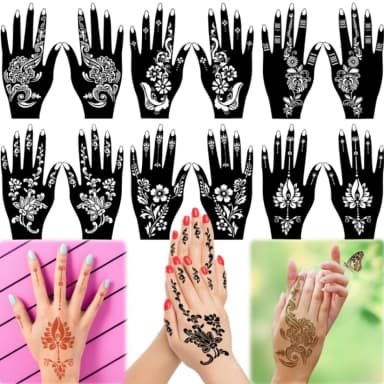 12Pcs mehedi sticker