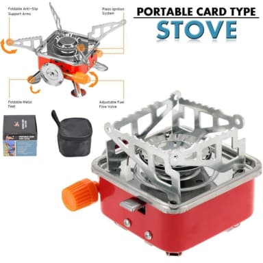 Portable Card Type Campaign Butane Gas Stove Burner