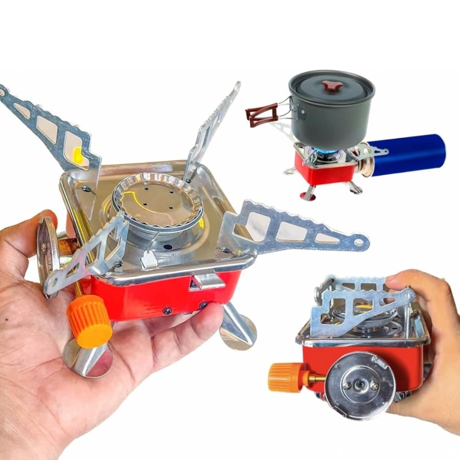 Portable Card Type Campaign Butane Gas Stove Burner 5