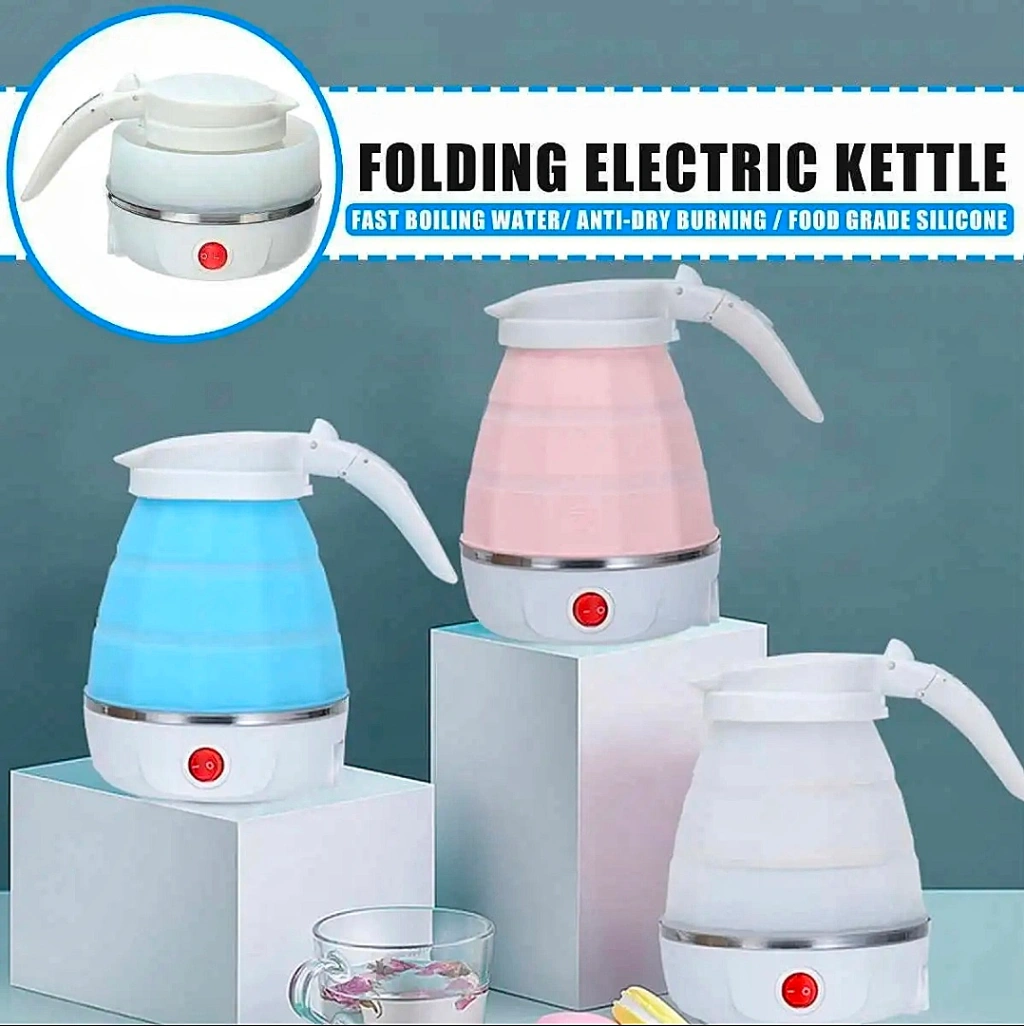 Silicone Foldable Electric Kettle, Portable Mini Electric Kettle for Travel, Electric Water Kettle 2
