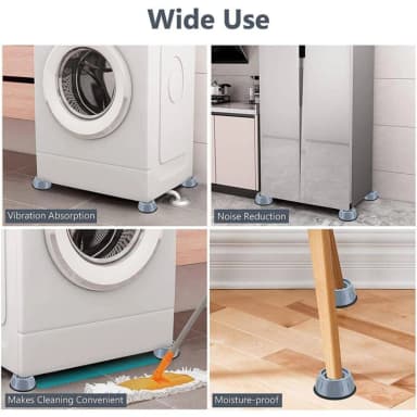 4Pcs Washing Machine Anti Shock Pad, Anti Vibration Pads for Washing Machine