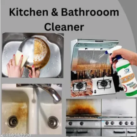 Kitchen Cleaner Spray-450ml, Kitchen Oil & Grease Stain Remover 4