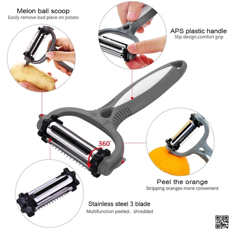 3 In 1 Roto Peeler for Vegetables and Fruits Cutter 5
