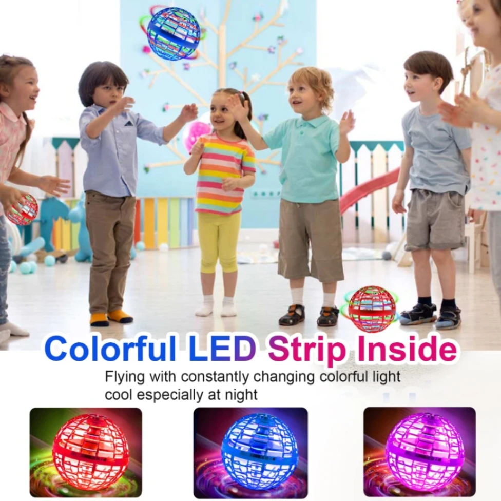 Flying Orb Ball Toy, Magic Flying Ball, Hand Controlled Fly Boomerang Spinner Ball, Jitter Drone 5