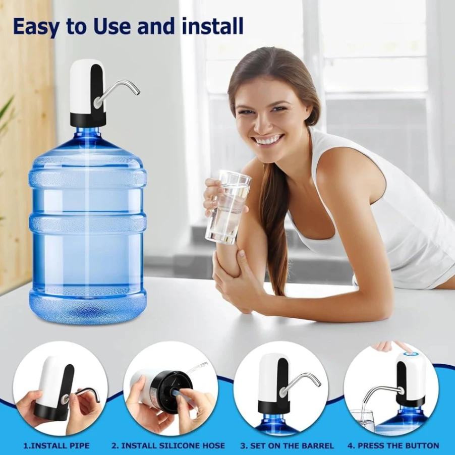 Automatic Water Dispenser With Switch and USB Charging Pump 4