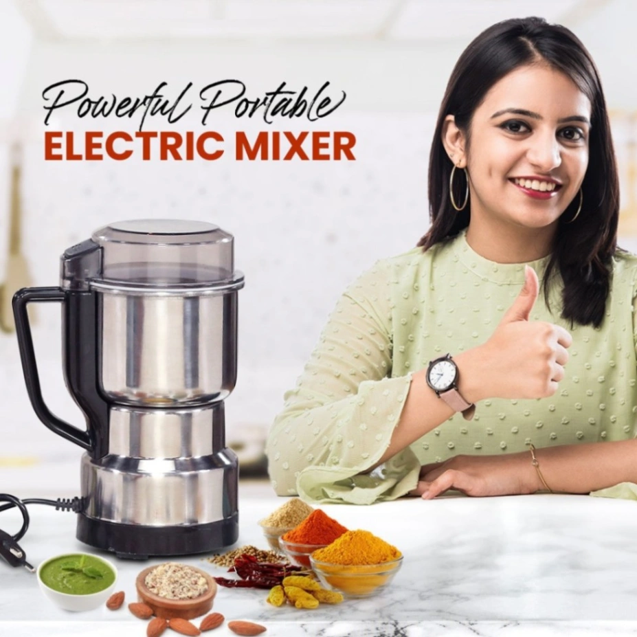 Electric Grinder 1200w Spice Grinder, Coffee Grinder, Flour Powder for Herbs, Spices, Nuts, Wheat, Cereals (Mixer Grinders) 2