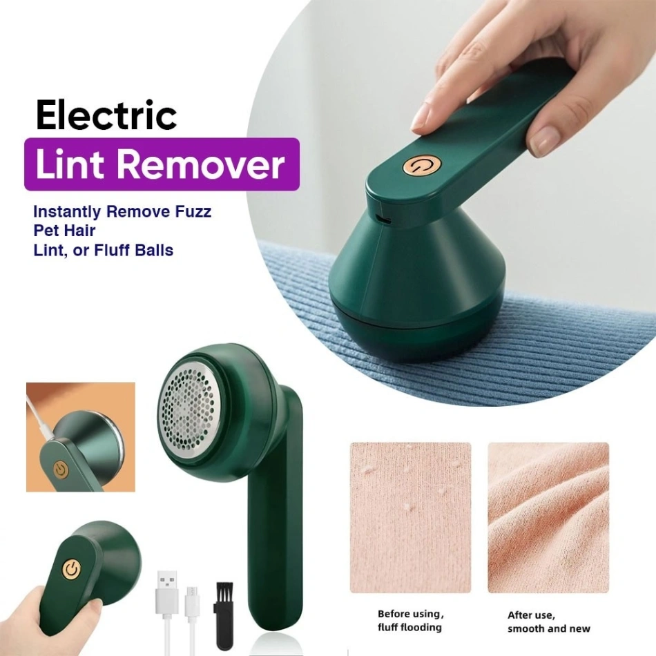 Rechargeable Electric Lint Remover, Fabric Shaver Woollen Fuzz Shaver/Remove Fluff Lint Roller 6