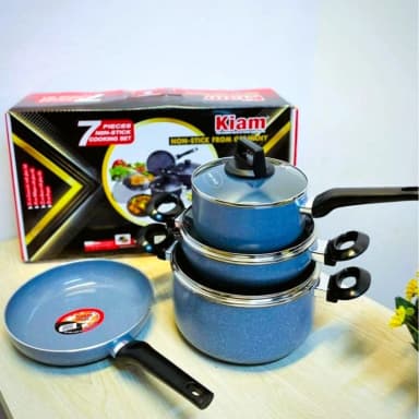 Kiam 7 Pcs Non-Stick Cooking Set (For Gas Stove)