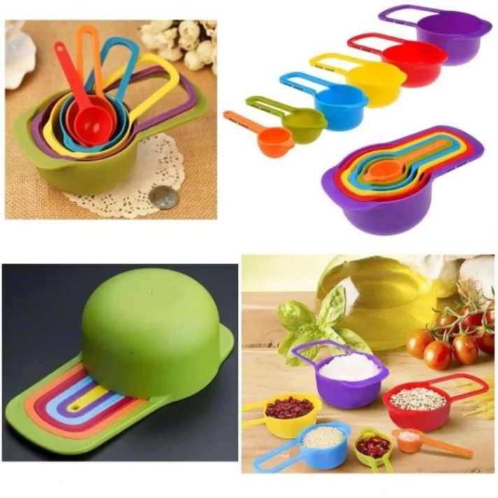 6 Pcs Measuring Cup Set, 6 piece measuring spoon set 4