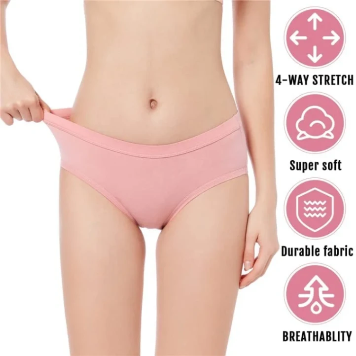 China Love Panty For Women, Women Cotton Panty Mid Waist & Full Coverage 2