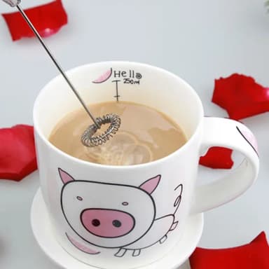 Mini Drink Frother, Portable Hand Blender for Lassi, Milk, Coffee, Egg Beater Mixer